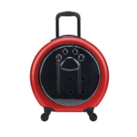 Transparent Pet Travel Trolley Bag