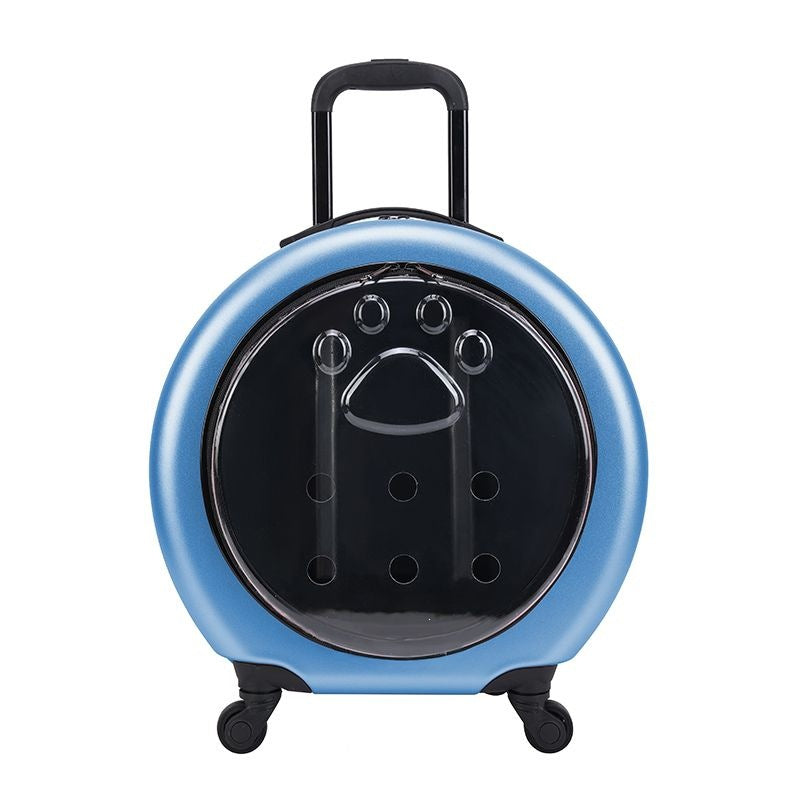 Transparent Pet Travel Trolley Bag