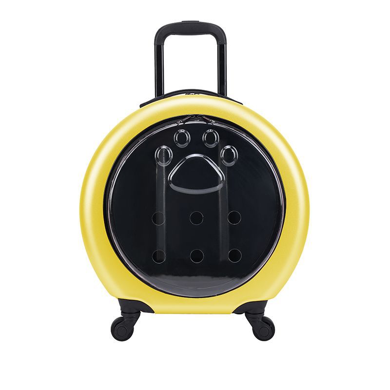 Transparent Pet Travel Trolley Bag