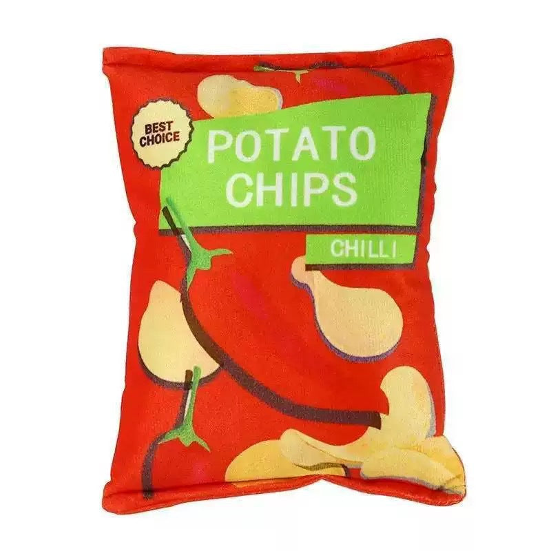 Plush Squeaky Potato Chip Pet Toys