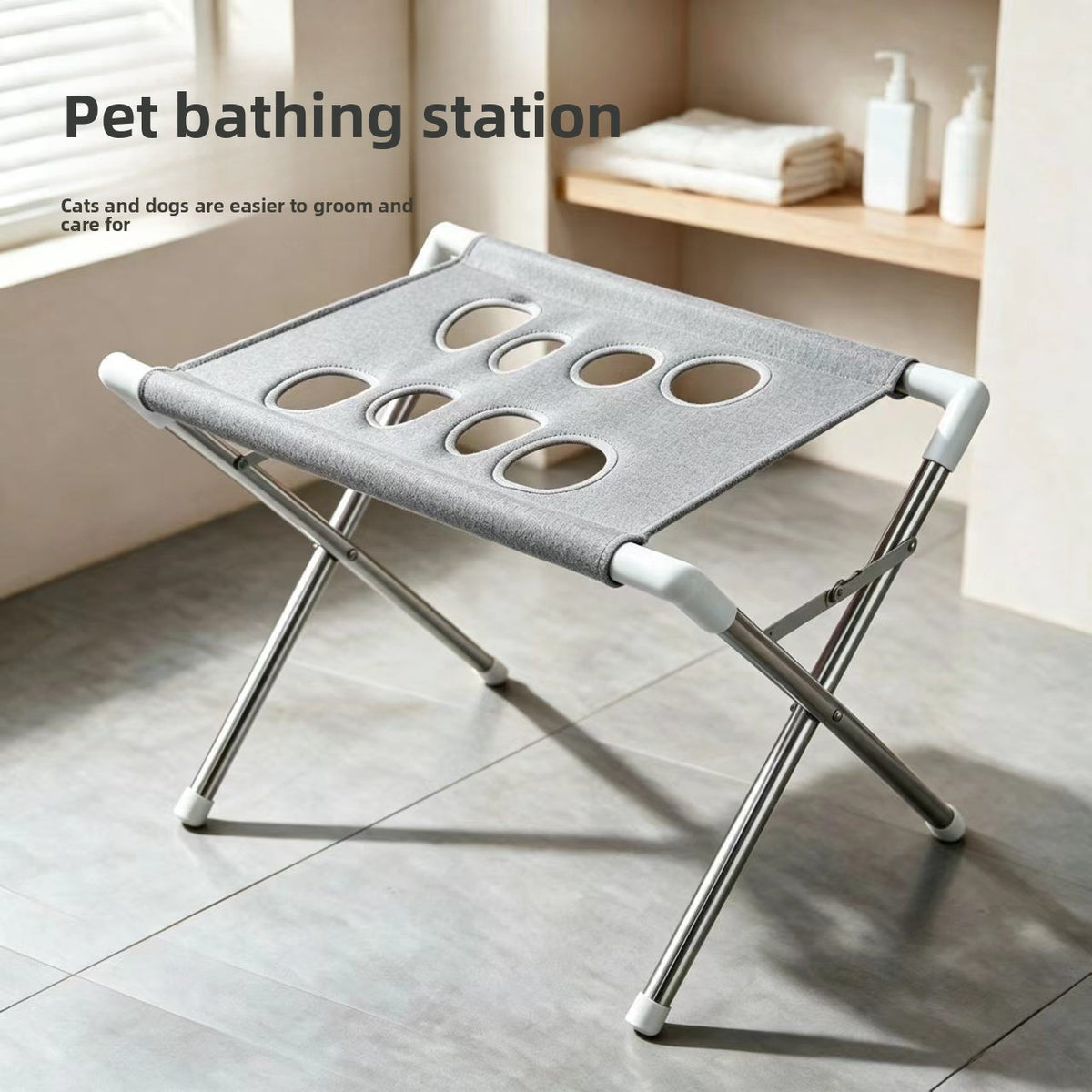 Pet grooming and beauty station