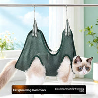 Adjustable Pet Grooming Hammock Durable Quick-Dry Mesh Bag for Dogs Cats Nail Trimming Bathing