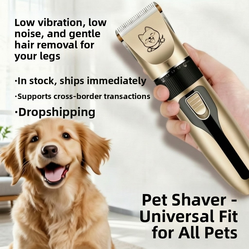 Quiet Rechargeable Pet Grooming Clipper Set