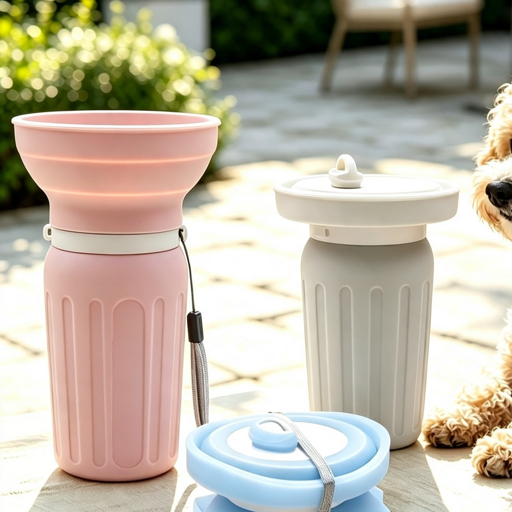 Foldable Silicone Pet Travel Water Cup
