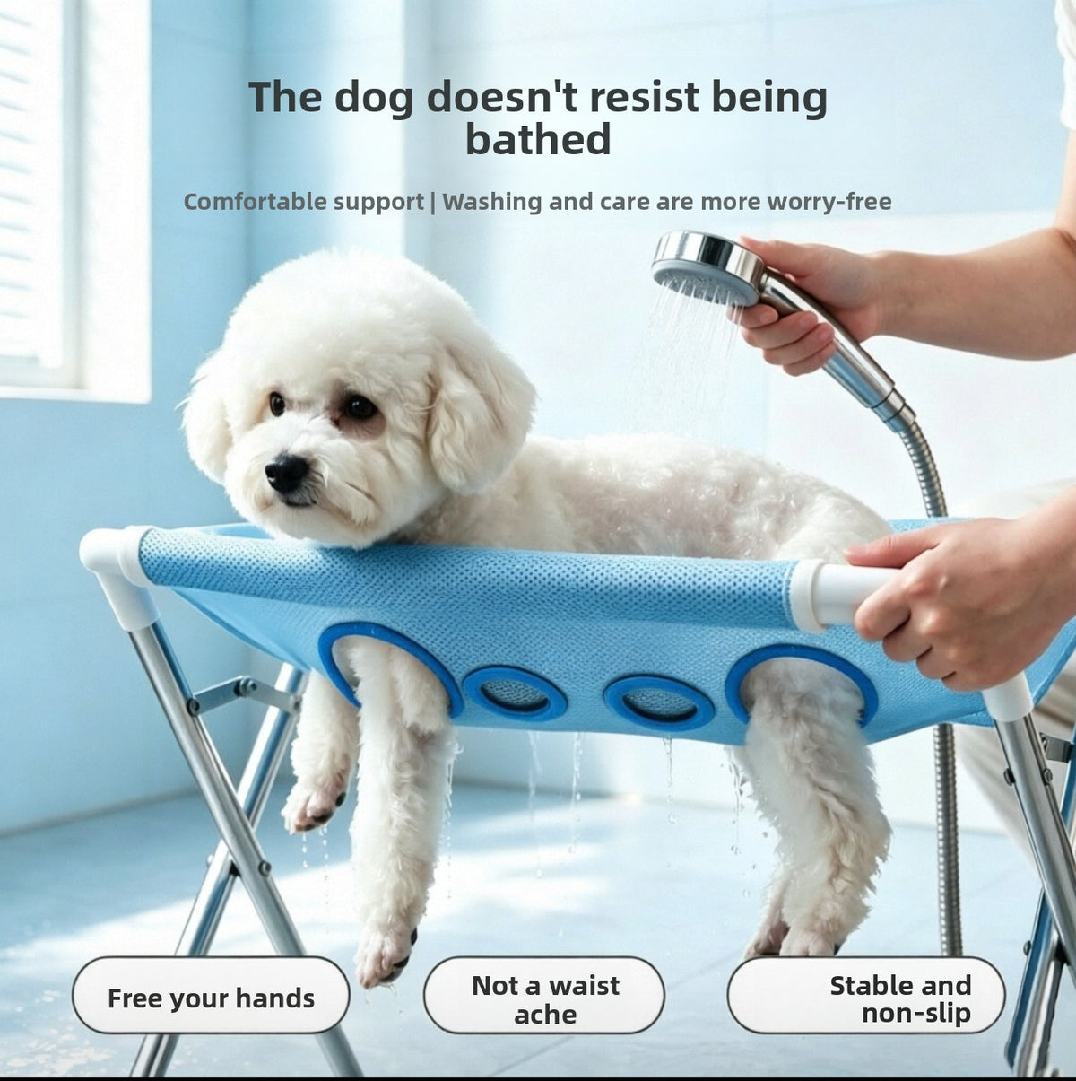 Adjustable Pet Grooming and Bathing Restraint Stand