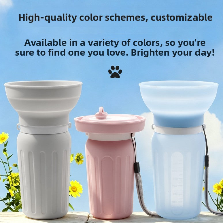Foldable Silicone Pet Travel Water Cup