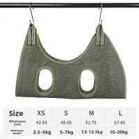 Adjustable Pet Grooming Hammock Durable Quick-Dry Mesh Bag for Dogs Cats Nail Trimming Bathing