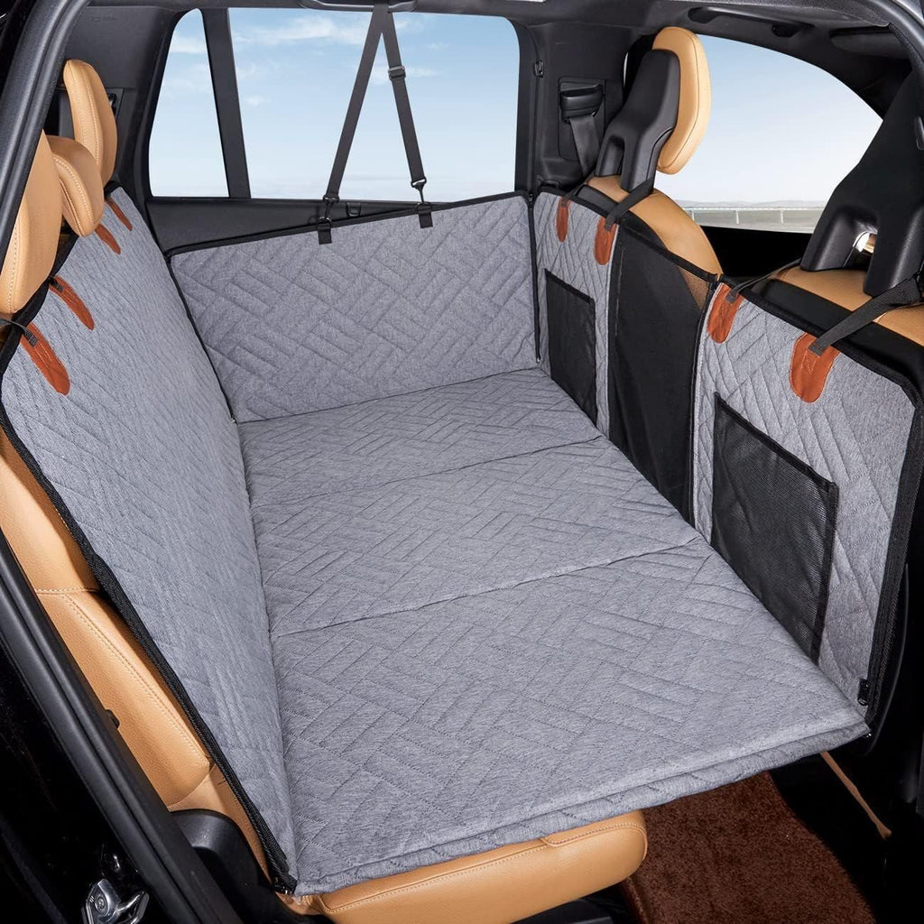 Heavy-Duty Waterproof Polyester Front Seat Car Cover for Dogs Travel Safety Pet Mat