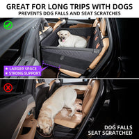 Heavy-Duty Waterproof Polyester Front Seat Car Cover for Dogs Travel Safety Pet Mat