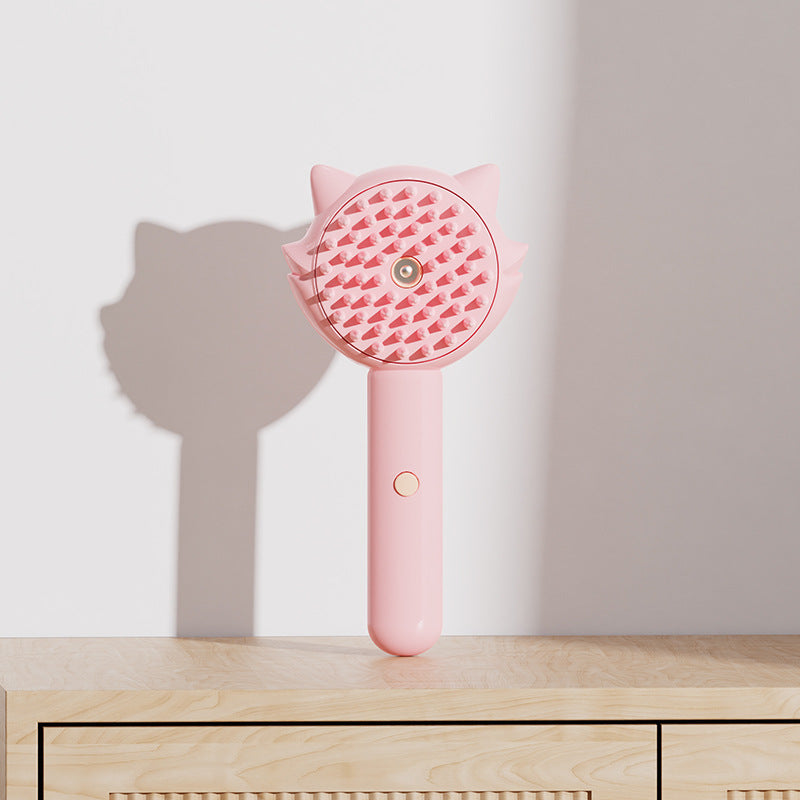 2-in-1 Pet Spray Comb Brush for Cats and Dogs One-Click Water Sprayer Grooming Tool