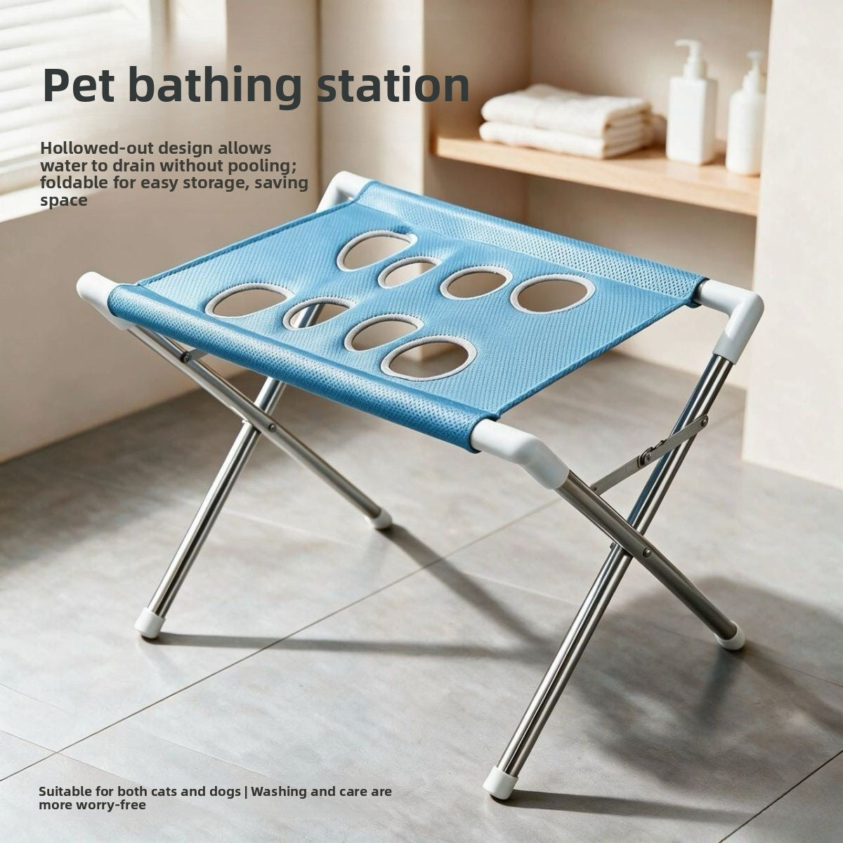 Stainless Steel Mesh Pet Grooming Stand