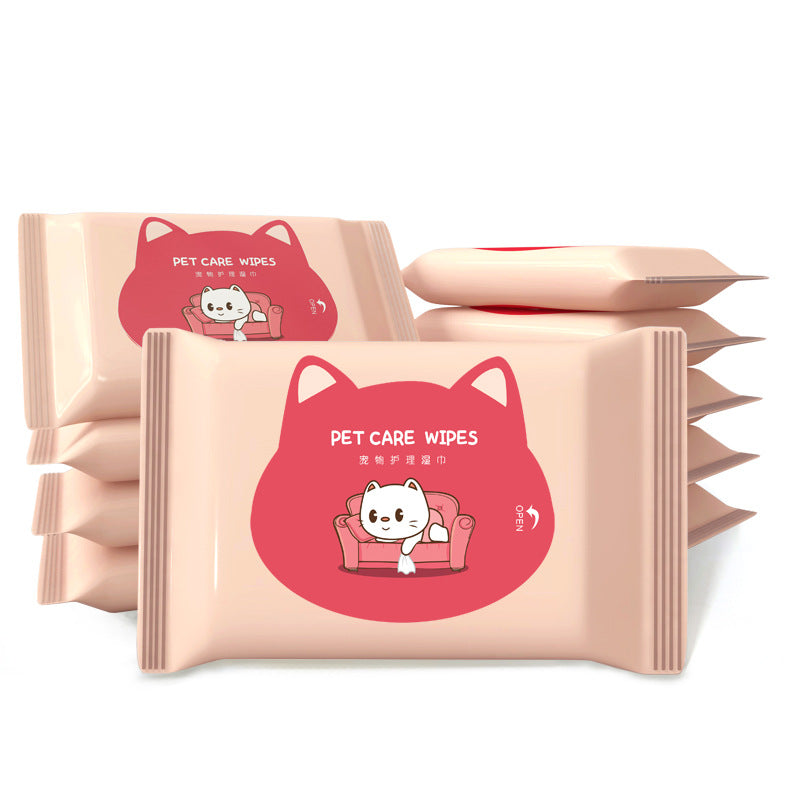 Pet Cleaning and Care Wet Wipes