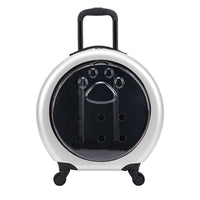Transparent Pet Travel Trolley Bag