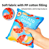 Plush Squeaky Potato Chip Pet Toys