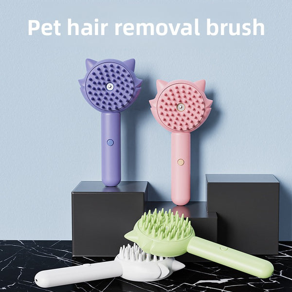 2-in-1 Pet Spray Comb Brush for Cats and Dogs One-Click Water Sprayer Grooming Tool