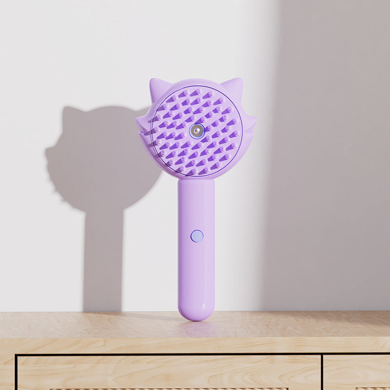 2-in-1 Pet Spray Comb Brush for Cats and Dogs One-Click Water Sprayer Grooming Tool