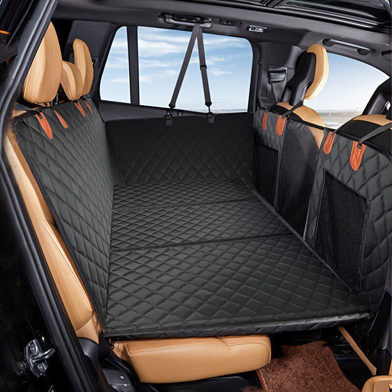 Heavy-Duty Waterproof Polyester Front Seat Car Cover for Dogs Travel Safety Pet Mat