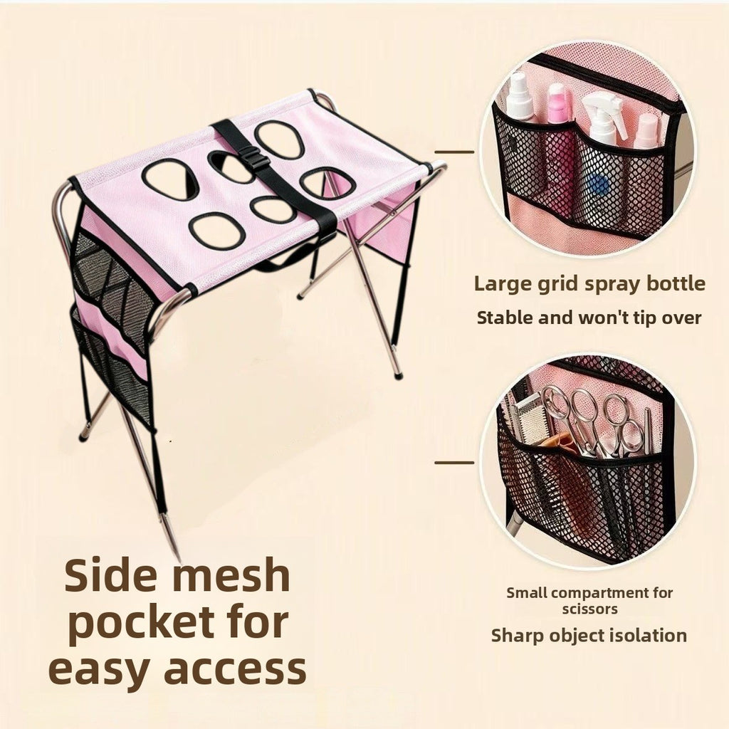 Foldable Stainless Steel Pet Grooming Table for Small Dogs