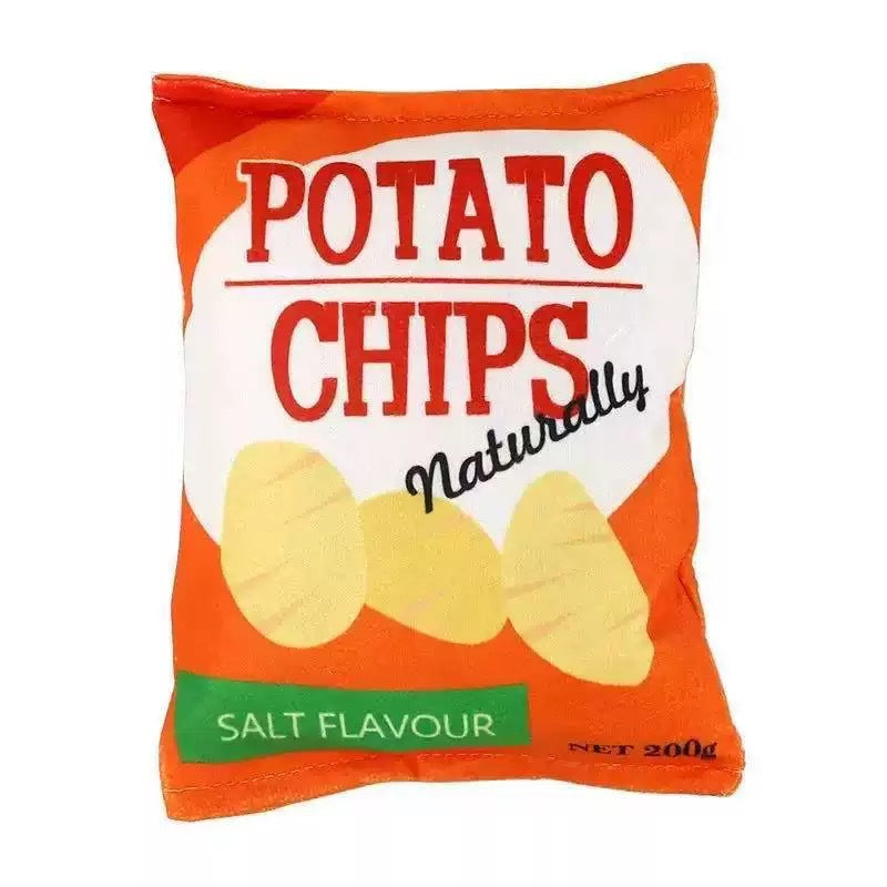 Plush Squeaky Potato Chip Pet Toys
