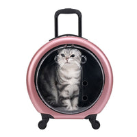 Transparent Pet Travel Trolley Bag