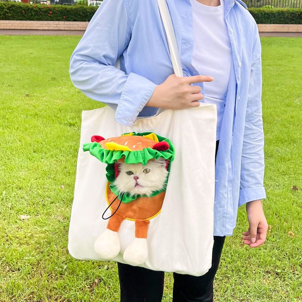 Portable Pet Travel Carrier Bag with Head Opening