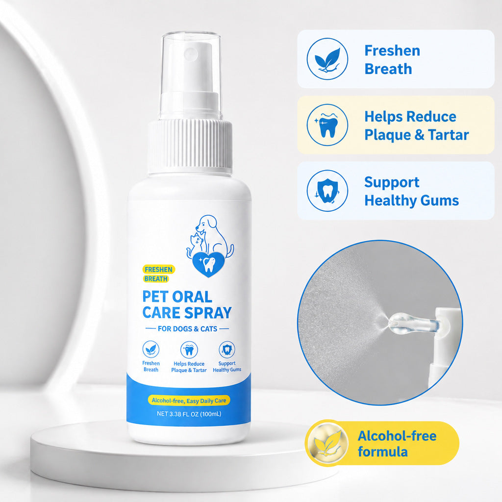 Pet Oral Care Spray for Cats and Dogs