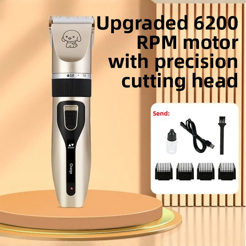 Quiet Rechargeable Pet Grooming Clipper Set