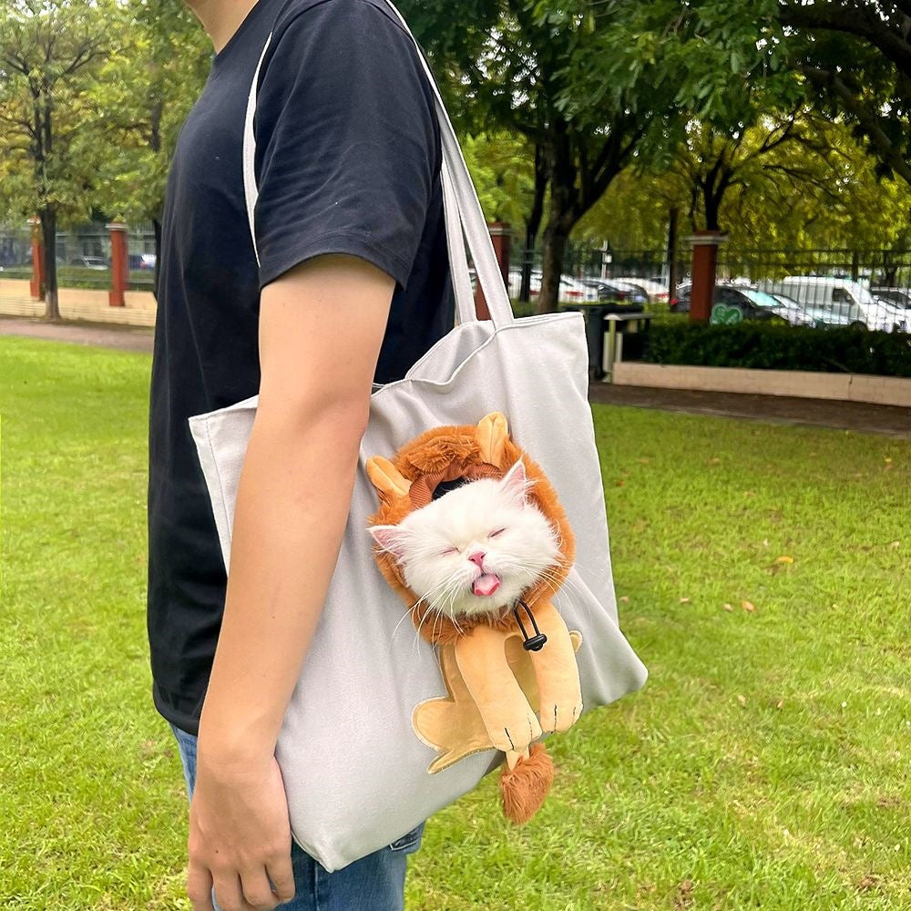 Portable Pet Travel Carrier Bag with Head Opening