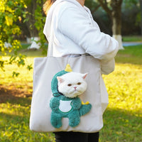 Portable Pet Travel Carrier Bag with Head Opening