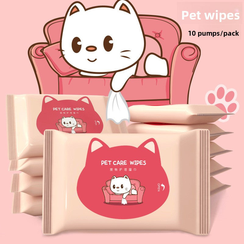 Pet Cleaning and Care Wet Wipes