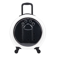 Transparent Pet Travel Trolley Bag