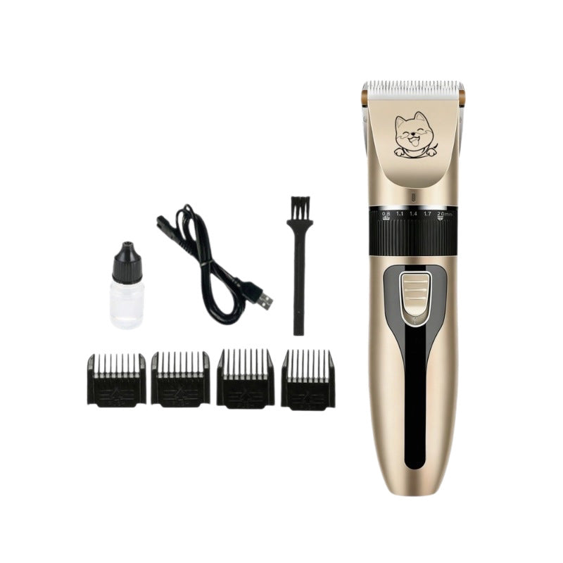 Quiet Rechargeable Pet Grooming Clipper Set