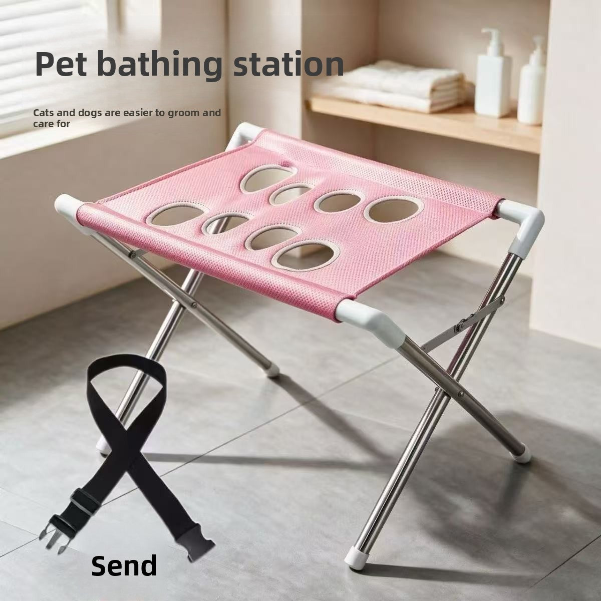 Pet grooming and beauty station