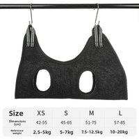 Adjustable Pet Grooming Hammock Durable Quick-Dry Mesh Bag for Dogs Cats Nail Trimming Bathing