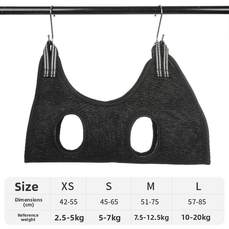 Adjustable Pet Grooming Hammock Durable Quick-Dry Mesh Bag for Dogs Cats Nail Trimming Bathing