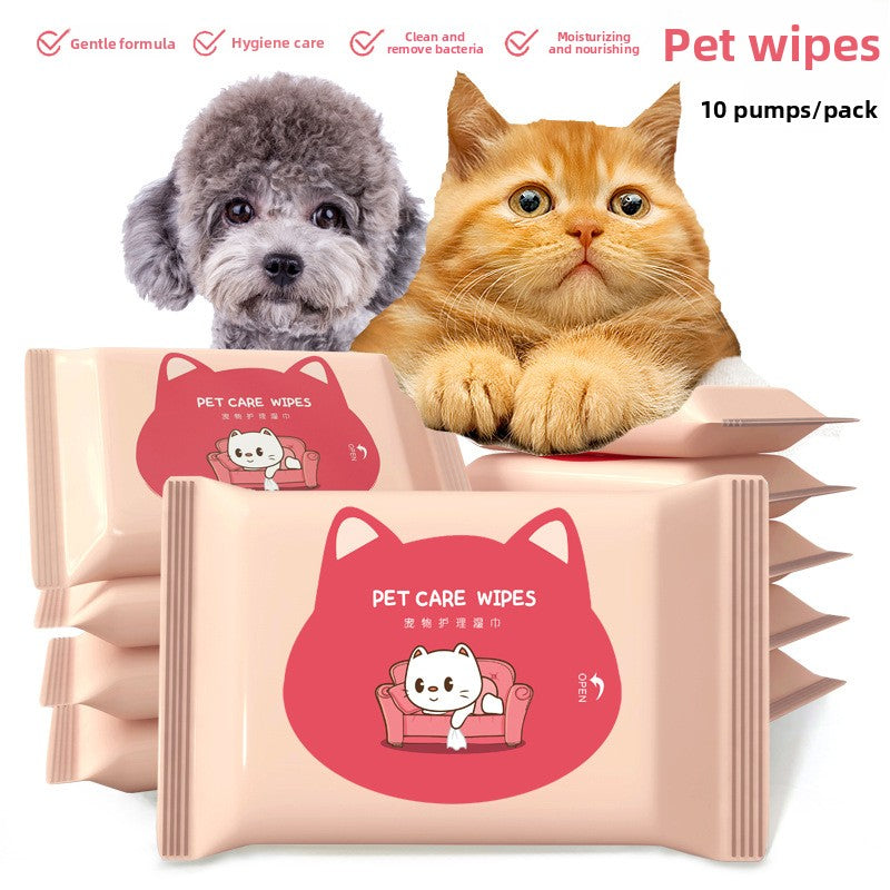 Pet Cleaning and Care Wet Wipes