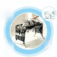 Detachable pet grooming hammock